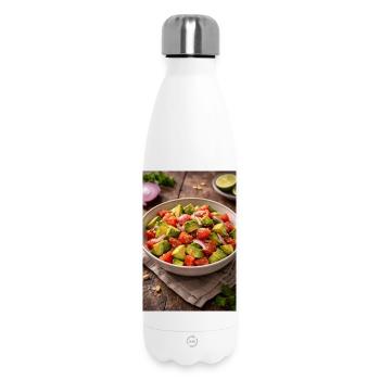 Salade d’avocat et de tomates - Bouteille isotherme 500 ml - blanc - Devant