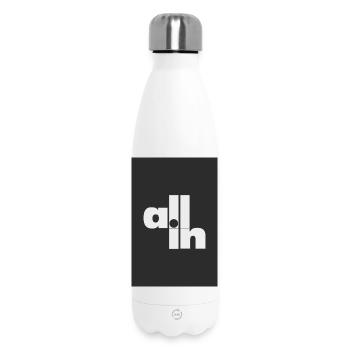 Déclaration de poker Typographie minimale - Bouteille isotherme 500 ml - blanc - Devant