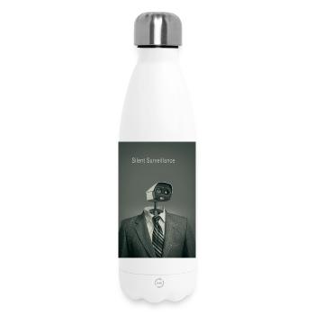Silent Surveillance Minimal Poster Art - Thermosflasche 500 ml - Weiß - Vorne