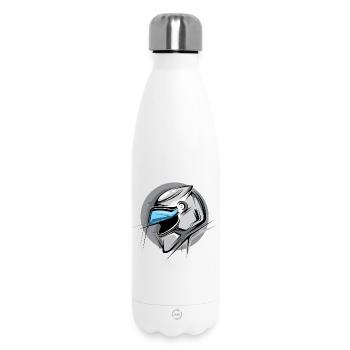 racing helmet Illustration Icon Graphic icon Logo - Insulated Water Bottle 500 ml - white - Front