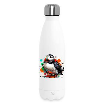 Puffin - Insulated Water Bottle 500 ml - white - Front