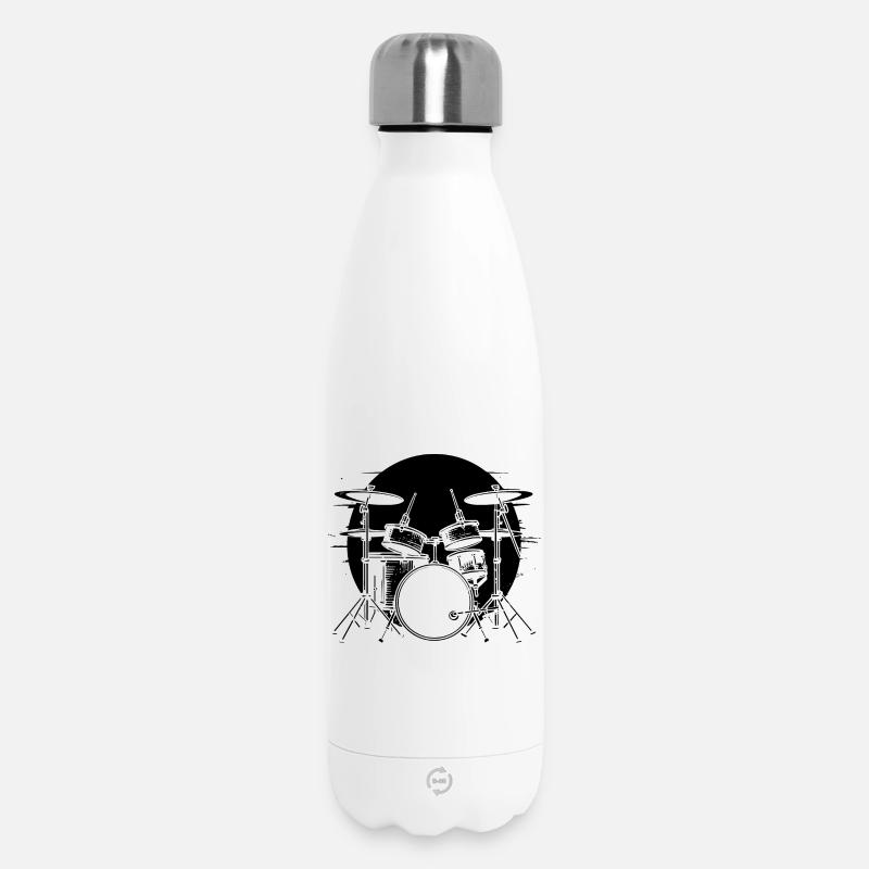 Croquis du batteur - Bouteille isotherme 500 ml - blanc