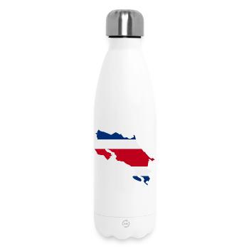 Costa Rica-Karte - Thermosflasche 500 ml - Weiß - Vorne