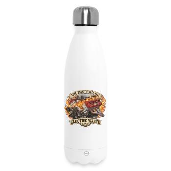 V8 au lieu de VE – Déchets électriques - Bouteille isotherme 500 ml - blanc - Devant