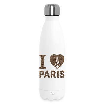 I Heart Paris Crowd Art - Thermosflasche 500 ml - Weiß - Vorne