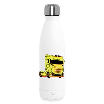 LKW-Fahrer Fernfahrer LKW Brummi - Thermosflasche 500 ml - Weiß - Vorne