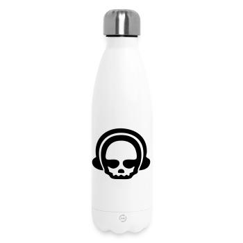 Casque crâne 1Clr - Bouteille isotherme 500 ml - blanc - Devant
