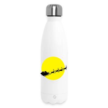 frohes_fest_weihnachtsmann - Thermosflasche 500 ml - Weiß - Vorne
