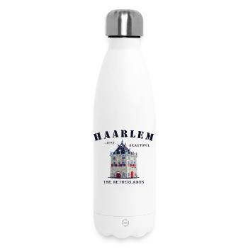 Haarlem Facade De Waag, Pays-Bas Dessin à la main - Bouteille isotherme 500 ml - blanc - Devant