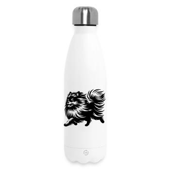 Zwergspitz - Thermosflasche 500 ml - Weiß - Vorne
