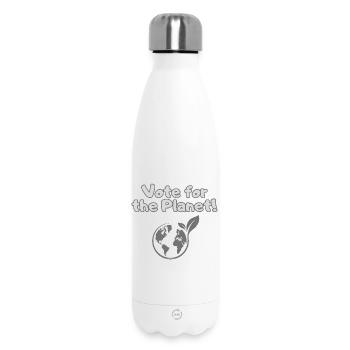 Votez pour la planète – Chemise de déclaration sur la crise climatique - Bouteille isotherme 500 ml - blanc - Devant