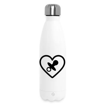 Herz + Kinderbetreuung / Nanny Super Nanny - Thermosflasche 500 ml - Weiß - Vorne