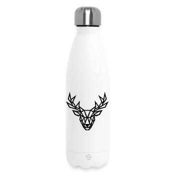 Première géométrie des cerfs - Bouteille isotherme 500 ml - blanc - Devant