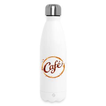 Coffee Kaffeetassenabdruck Illustration  - Thermosflasche 500 ml - Weiß - Vorne