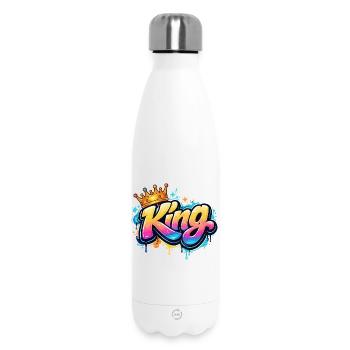 Royal Graffiti King - Insulated Water Bottle 500 ml - white - Front