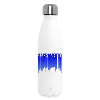 Sacramento Hang-Skyline Silhouette - Thermosflasche 500 ml - Weiß - Vorne