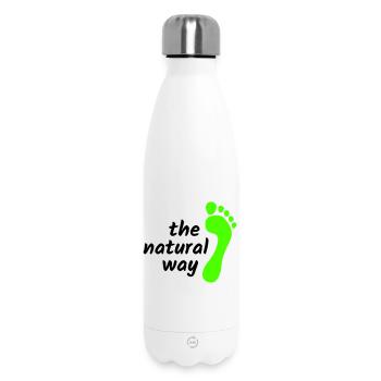 Barefoot - The Natural Way 2023 - Insulated Water Bottle 500 ml - white - Front
