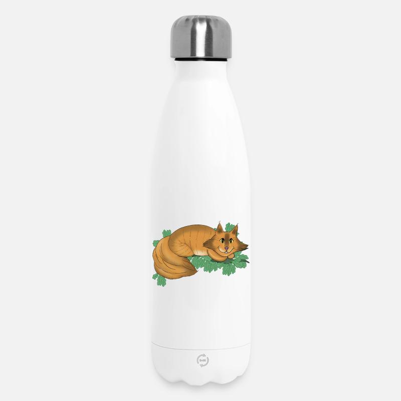 Grinsekatze - Thermosflasche 500 ml - Weiß