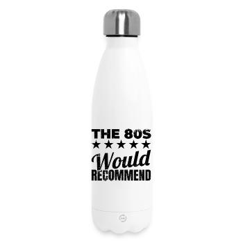 80er Jahre lustiger Spruch - Thermosflasche 500 ml - Weiß - Vorne