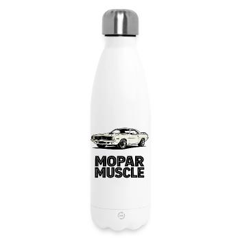 Mopar Muscle – Attraction rétro Line Art - Bouteille isotherme 500 ml - blanc - Devant