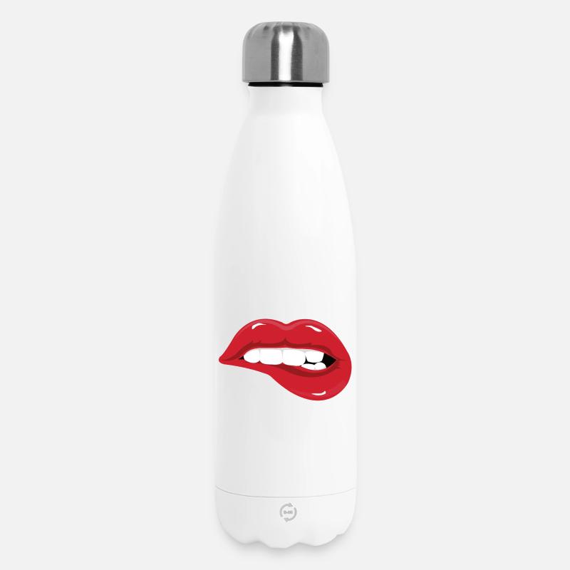 lippen - Thermosflasche 500 ml - Weiß