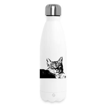 Chat Chat Chat Chat Chemise Cadeau - Bouteille isotherme 500 ml - blanc - Devant
