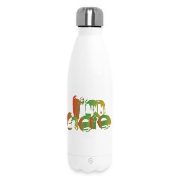 Ich bin hier - Thermosflasche 500 ml - Weiß - Vorne