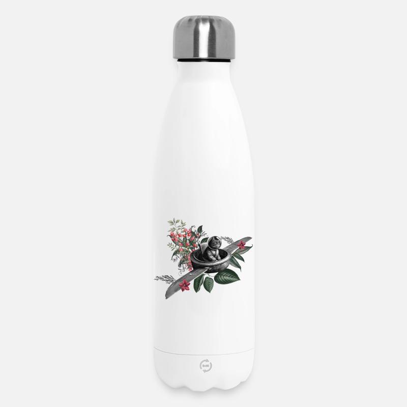 Le chat volant - Bouteille isotherme 500 ml - blanc