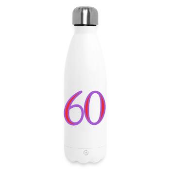 60. 60 YEARS - Insulated Water Bottle 500 ml - white - Front