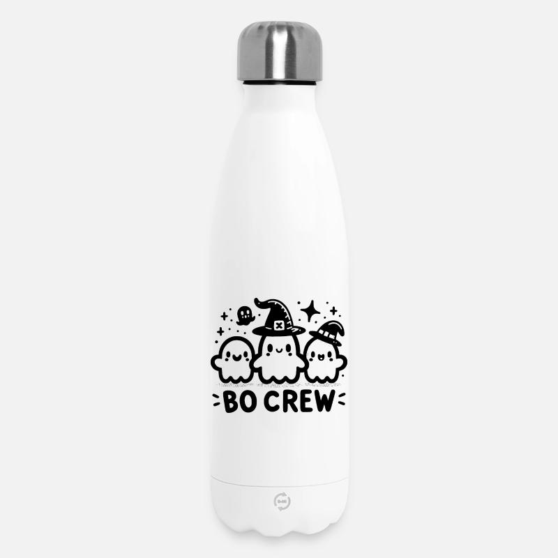 Troupe hantée / Bo Crew pour Halloween - Bouteille isotherme 500 ml - blanc
