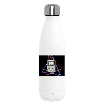 Retro Spielekonsole Neon  - Thermosflasche 500 ml - Weiß - Vorne