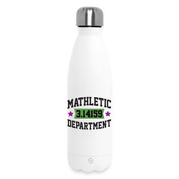 Mathletic Department - Insulated Water Bottle 500 ml - white - Front