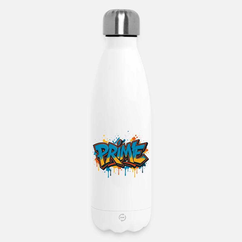 Prime Graffiti Neon Splash - Bouteille isotherme 500 ml - blanc