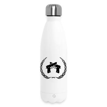Couronne de symbole d’arme à feu - Bouteille isotherme 500 ml - blanc - Devant