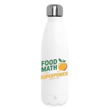 Präzise Berechnung des professionellen Ernährungsberaters - Thermosflasche 500 ml - Weiß - Vorne