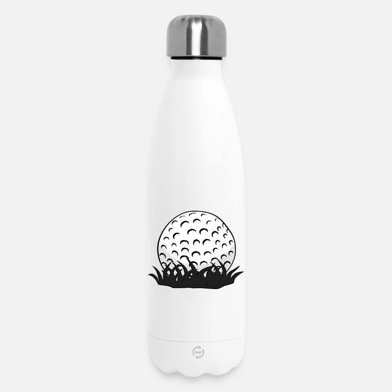 Balle de golf - Bouteille isotherme 500 ml - blanc