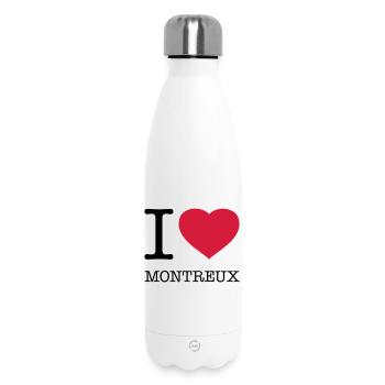 I LOVE MONTREUX - Insulated Water Bottle 500 ml - white - Front