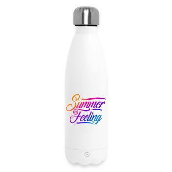 Summer feeling - Insulated Water Bottle 500 ml - white - Front