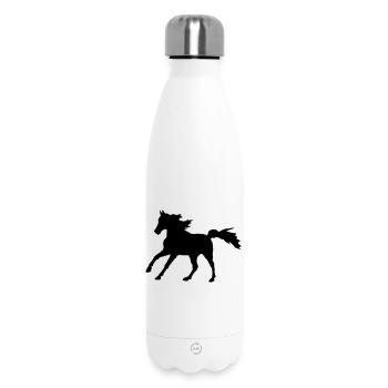 Cheval Pur-sang Arabian Gallop, noble Asil Arabian - Bouteille isotherme 500 ml - blanc - Devant