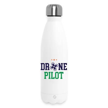 Pilote de drone - Bouteille isotherme 500 ml - blanc - Devant