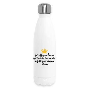 chevaucher - Bouteille isotherme 500 ml - blanc - Devant