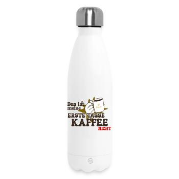 Lustige Kaffeetasse für Kaffeesüchtige - Thermosflasche 500 ml - Weiß - Vorne