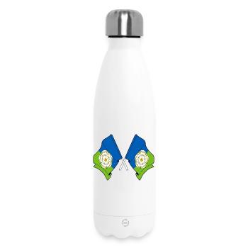 East Riding of Yorkshire kreuzte Flaggen - Thermosflasche 500 ml - Weiß - Vorne