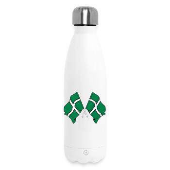 Drapeaux croisés du Devon - Bouteille isotherme 500 ml - blanc - Devant