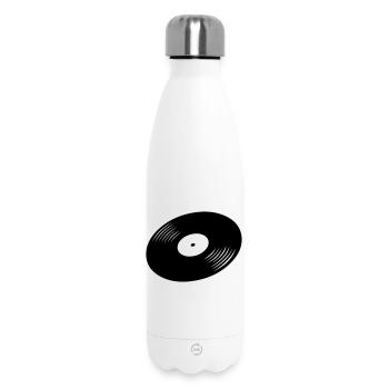 Schallplatte, Vinyl, Record - Thermosflasche 500 ml - Weiß - Vorne