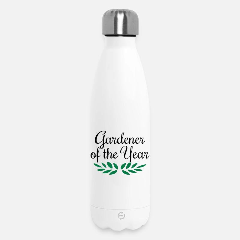 Jardinier de l'année, jardinier, jardinier, jardinier - Bouteille isotherme 500 ml - blanc
