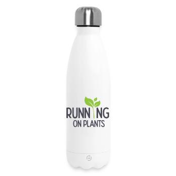 Courir sur les plantes - Bouteille isotherme 500 ml - blanc - Devant