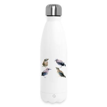 Geai des jeunes oiseaux - Bouteille isotherme 500 ml - blanc - Devant