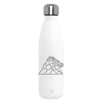 Drachenfels Geometric : Dragon Saga comme vecteur - Bouteille isotherme 500 ml - blanc - Devant