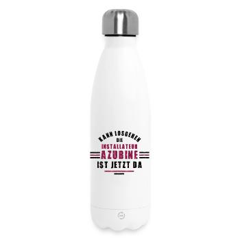 Trainee plumber training plumber - Insulated Water Bottle 500 ml - white - Front